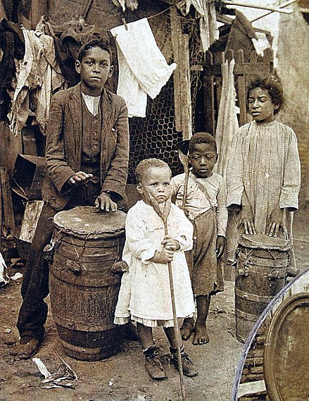 Afro-argentins jouant du tambour