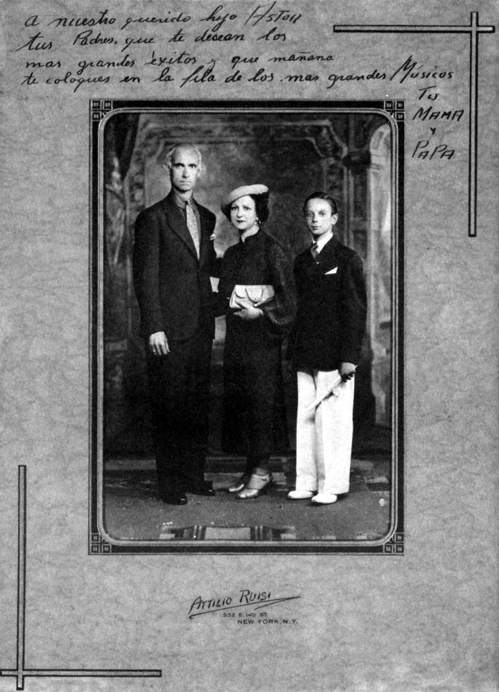 Astor Piazzolla et ses parents